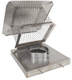 3x8x8 in. Deluxe Terra-Cotta Mount Hinged Chimney Cap