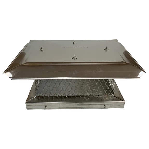 Flat Lid 13" x18" Bolt On Single Flue SS Chimney Cap - Clearance